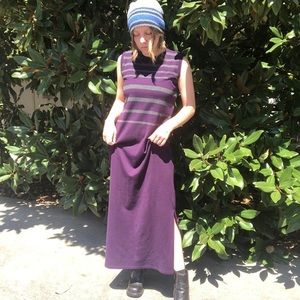 Purple Maxi Sweater Dress